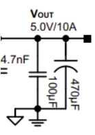 Output capacitance recommendation circuit from the MIC2103 data sheet