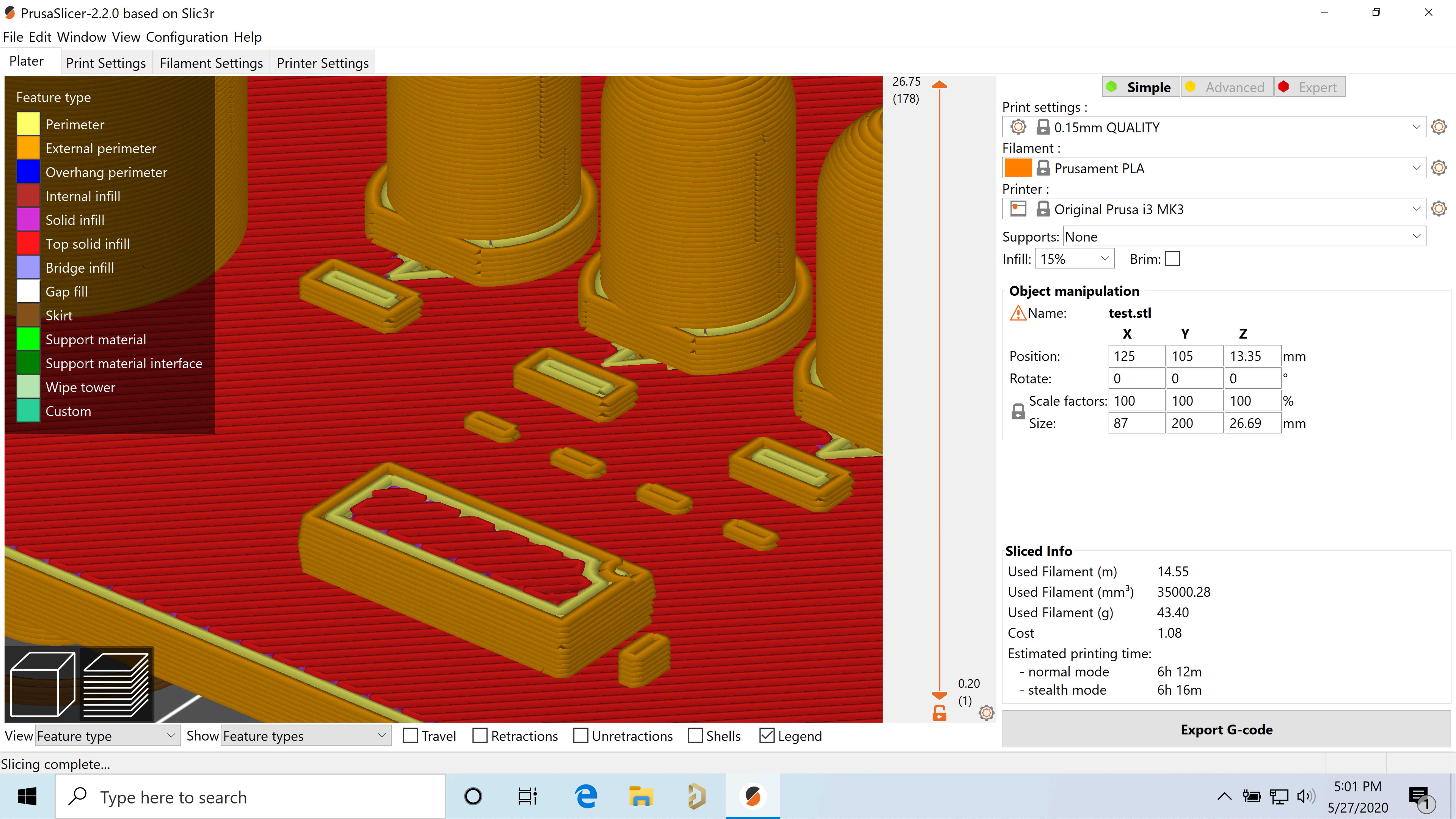 Resulting toolpath
