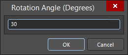 Part rotation angle in Altium Designer