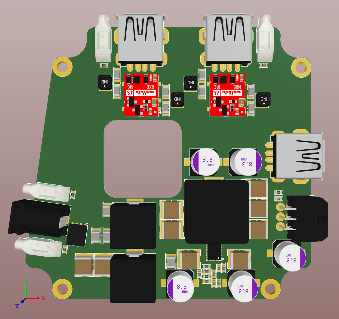 Rough Layout for low noise voltage regulator