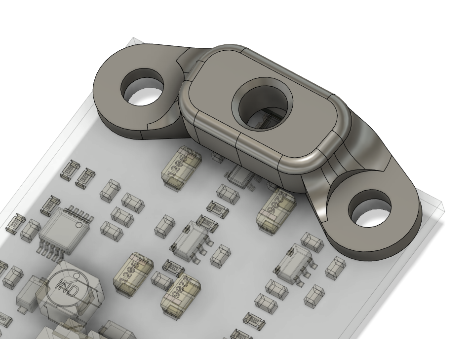 Designing a shroud for the photodiode in Fusion 360