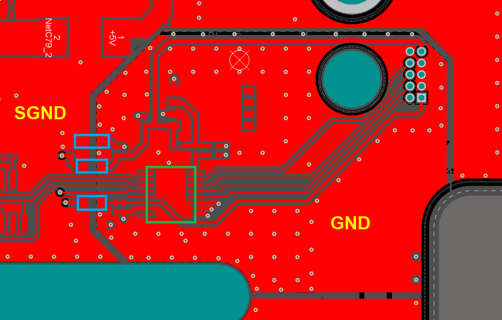 Bad practice with a PCB ground plane