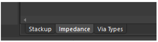 stackup Impedance Via Type