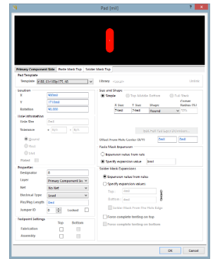 Configuration des propriétés des pads dans Altium Designer