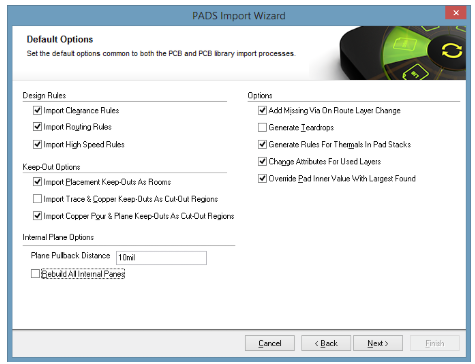 PADS Designdateien vom Altium Designer Installationsassistenten laden