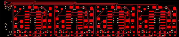 Multi channel PCB design layout example