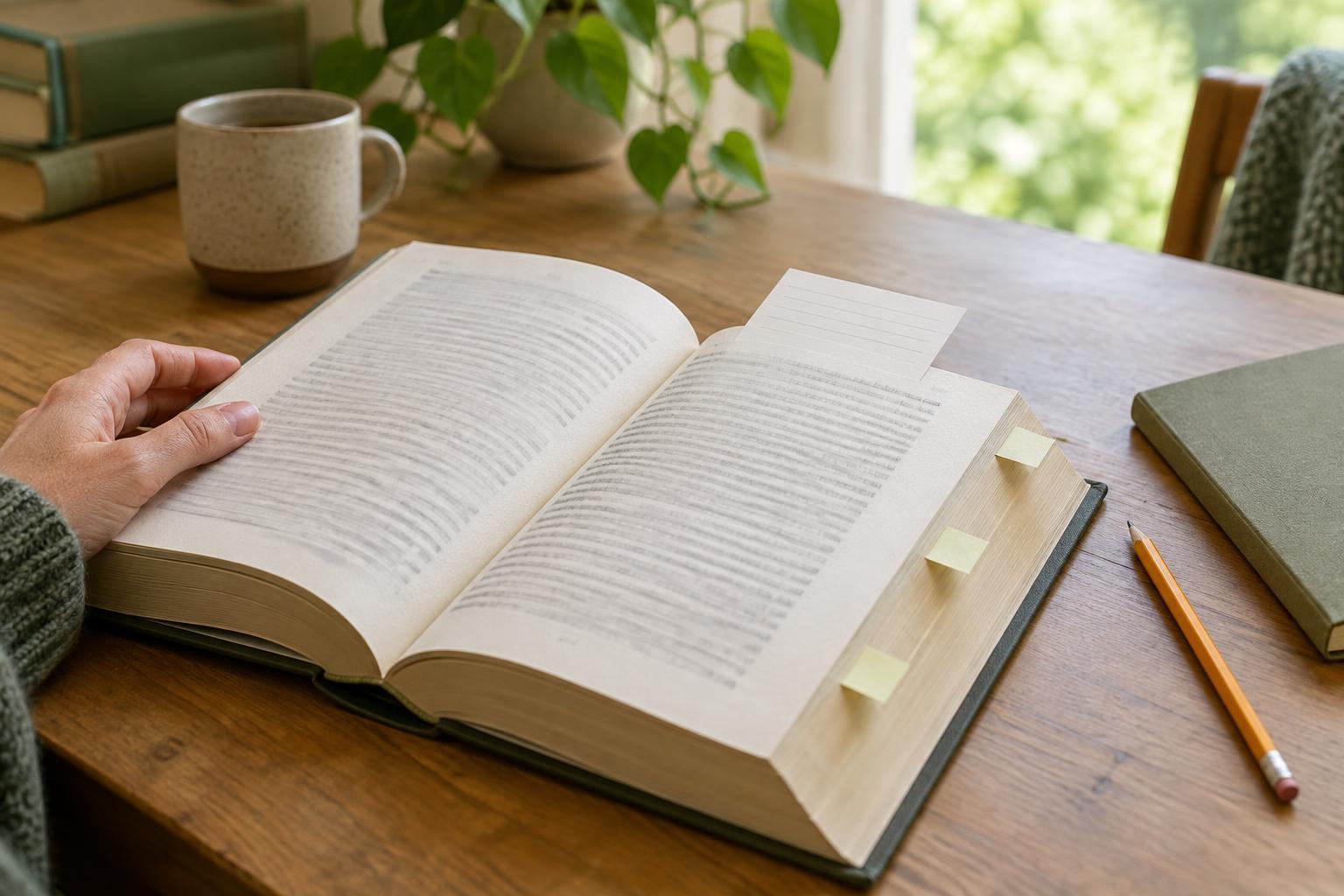 How to Keep Your Place in a Nonfiction Book You Read Over Several Weeks